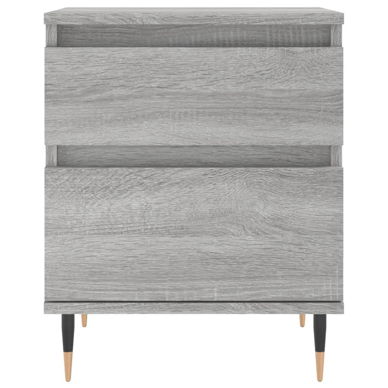 vidaXL 2 db szürke sonoma színű éjjeliszekrény 40 x 35 x 50 cm