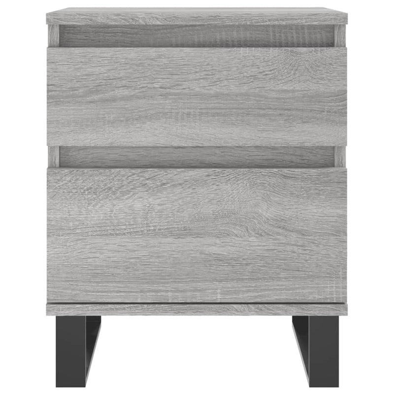 vidaXL 2 db szürke sonoma színű éjjeliszekrény 40 x 35 x 50 cm