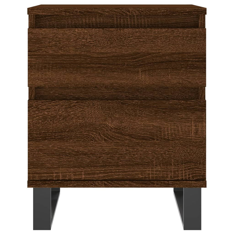 vidaXL 2 db barna tölgyszínű éjjeliszekrény 40 x 35 x 50 cm