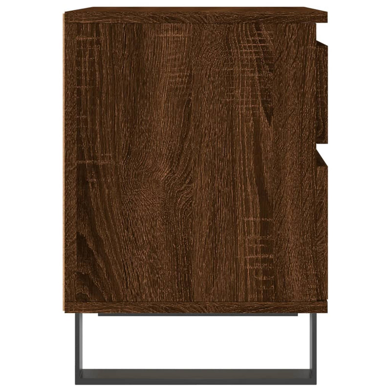 vidaXL 2 db barna tölgyszínű éjjeliszekrény 40 x 35 x 50 cm