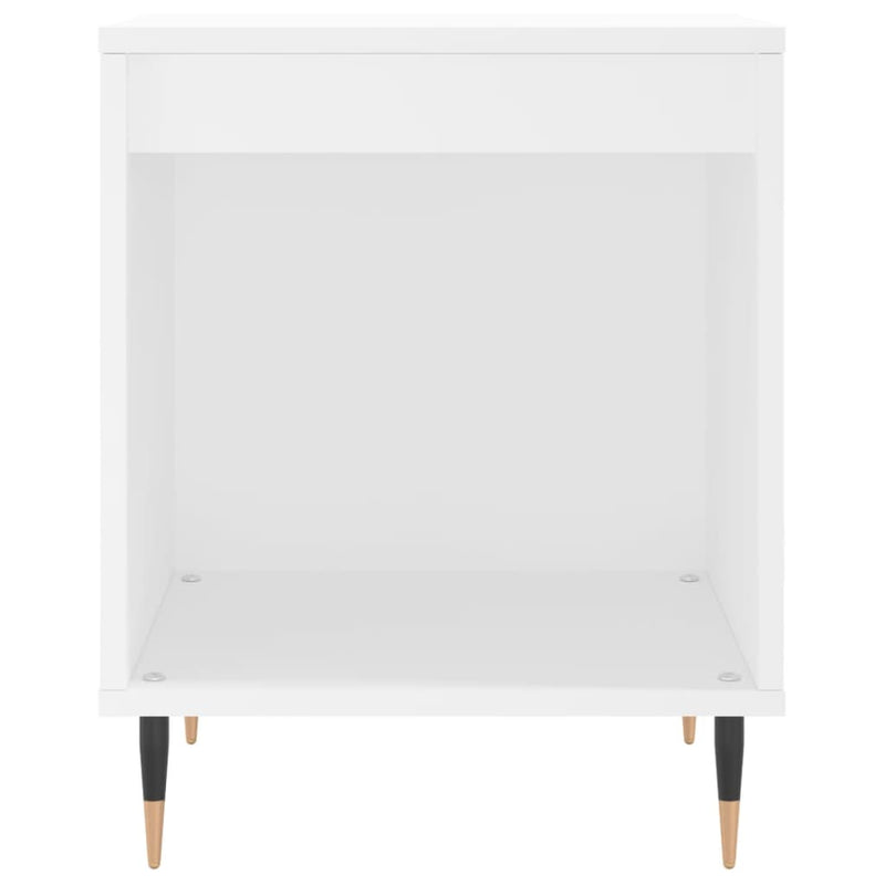 vidaXL 2 db fehér szerelt fa éjjeliszekrény 40 x 35 x 50 cm