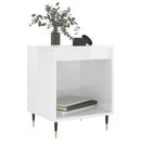 vidaXL magasfényű fehér szerelt fa éjjeliszekrény 40x35x50 cm