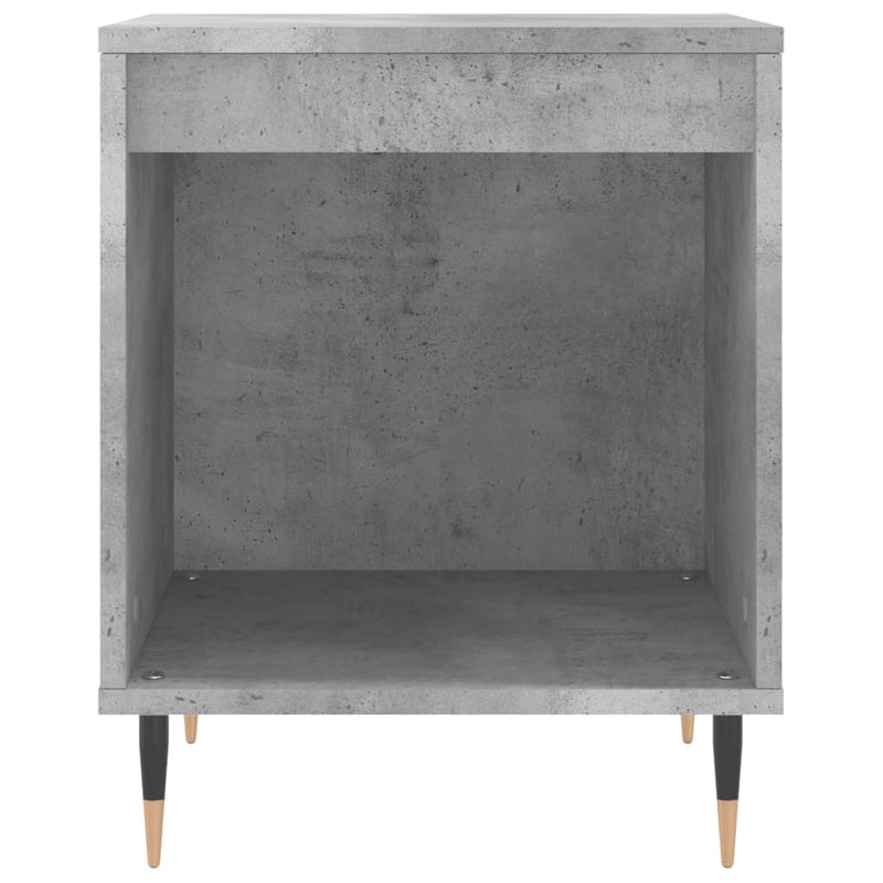 vidaXL 2 db betonszürke szerelt fa éjjeliszekrény 40 x 35 x 50 cm
