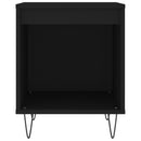 vidaXL fekete szerelt fa éjjeliszekrény 40 x 35 x 50 cm