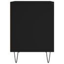 vidaXL fekete szerelt fa éjjeliszekrény 40 x 35 x 50 cm