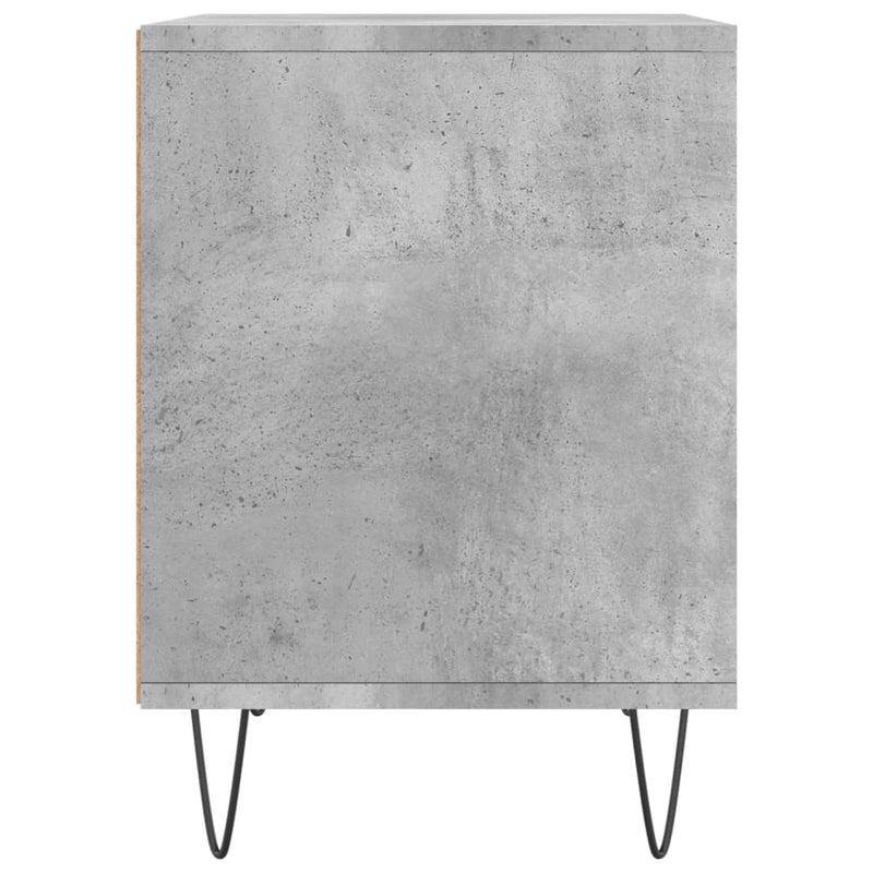 vidaXL 2 db betonszürke szerelt fa éjjeliszekrény 40 x 35 x 50 cm