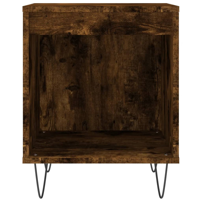 vidaXL 2 db füstös tölgy színű éjjeliszekrény 40 x 35 x 50 cm