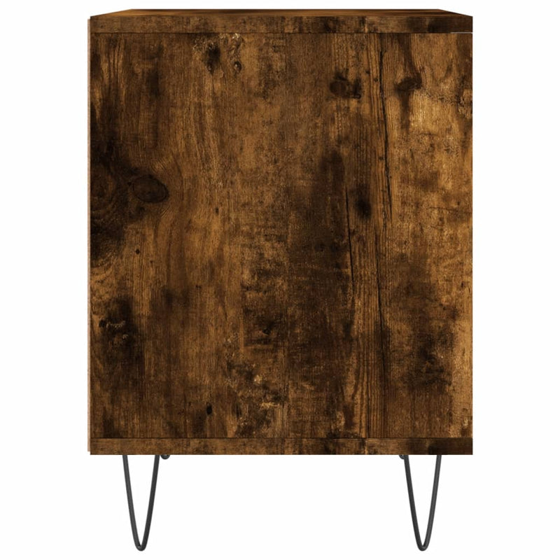vidaXL 2 db füstös tölgy színű éjjeliszekrény 40 x 35 x 50 cm