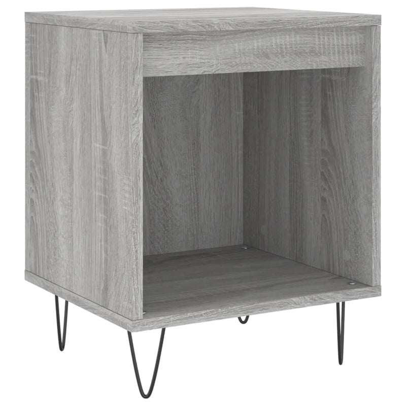 vidaXL 2 db szürke sonoma színű éjjeliszekrény 40 x 35 x 50 cm