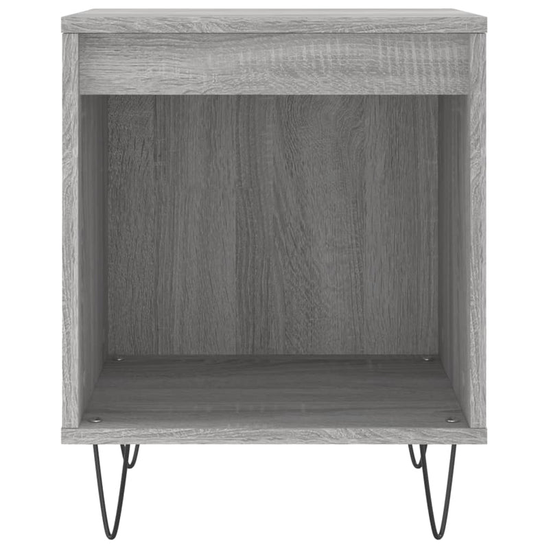 vidaXL 2 db szürke sonoma színű éjjeliszekrény 40 x 35 x 50 cm