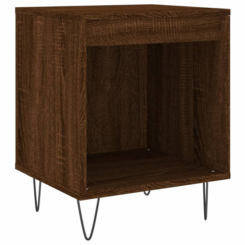 vidaXL 2 db barna tölgyszínű éjjeliszekrény 40 x 35 x 50 cm