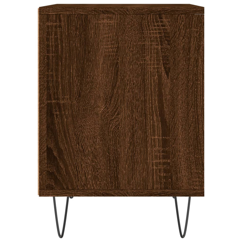 vidaXL 2 db barna tölgyszínű éjjeliszekrény 40 x 35 x 50 cm