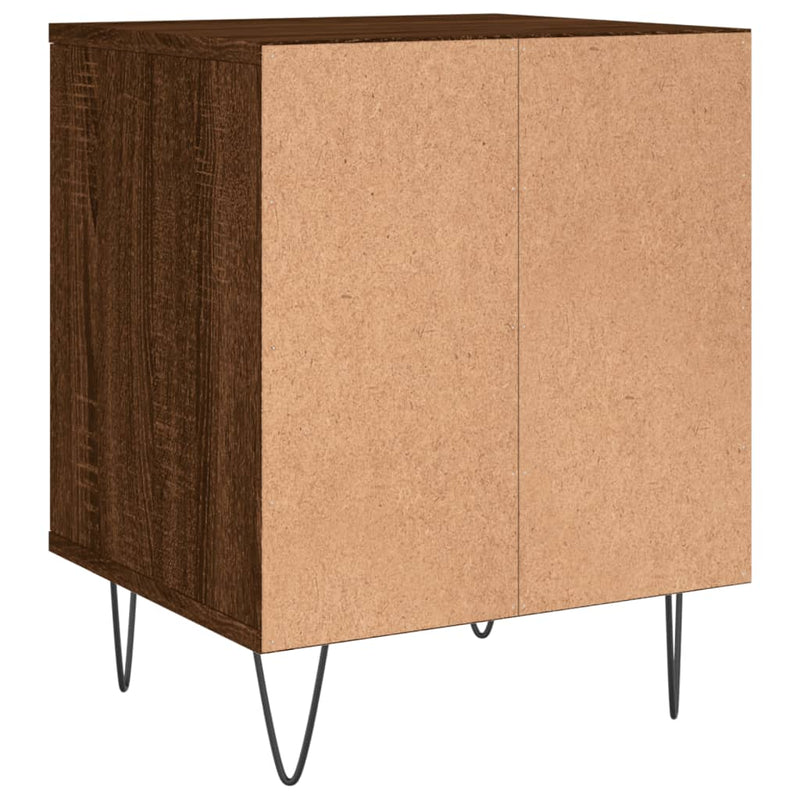 vidaXL 2 db barna tölgyszínű éjjeliszekrény 40 x 35 x 50 cm