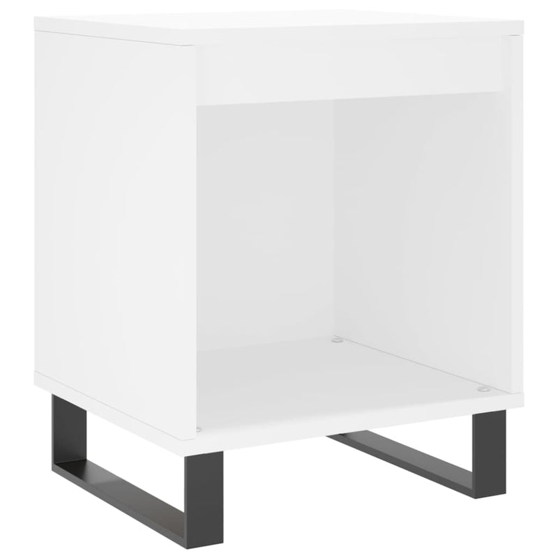 vidaXL 2 db fehér szerelt fa éjjeliszekrény 40 x 35 x 50 cm