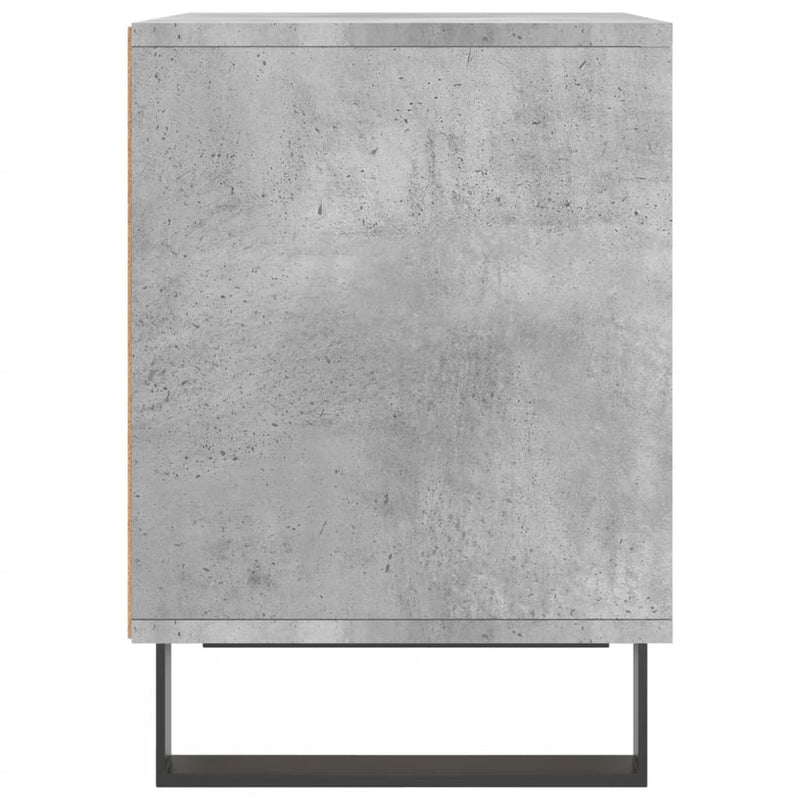 vidaXL 2 db betonszürke szerelt fa éjjeliszekrény 40 x 35 x 50 cm