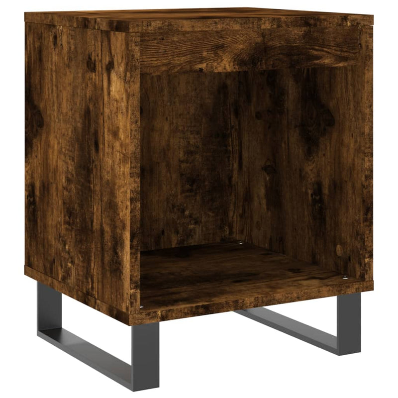 vidaXL 2 db füstös tölgy színű éjjeliszekrény 40 x 35 x 50 cm