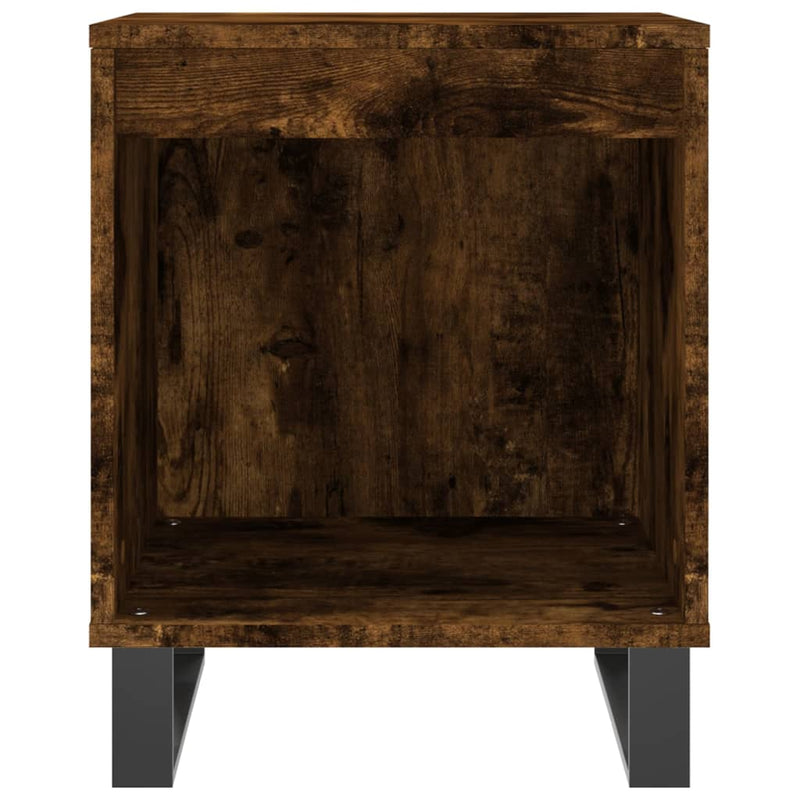 vidaXL 2 db füstös tölgy színű éjjeliszekrény 40 x 35 x 50 cm