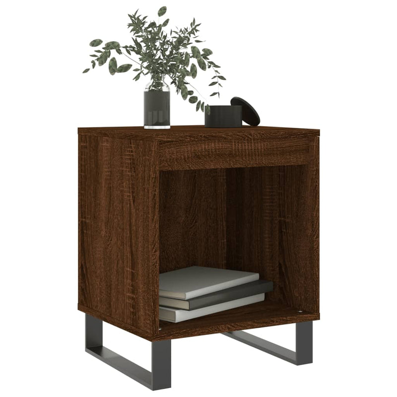vidaXL 2 db barna tölgyszínű éjjeliszekrény 40 x 35 x 50 cm