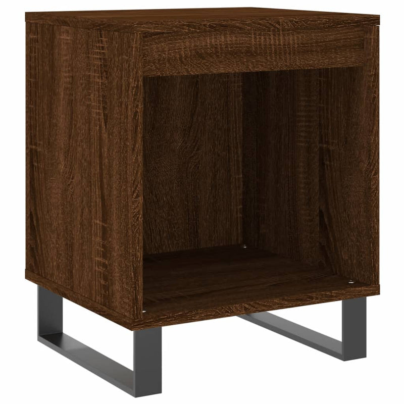 vidaXL 2 db barna tölgyszínű éjjeliszekrény 40 x 35 x 50 cm