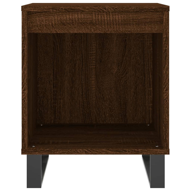vidaXL 2 db barna tölgyszínű éjjeliszekrény 40 x 35 x 50 cm