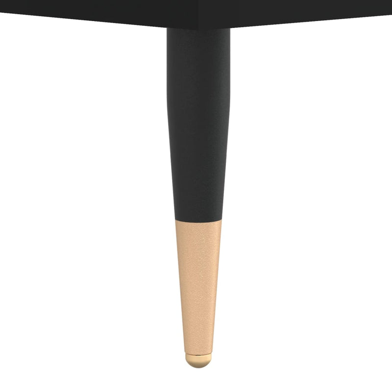 vidaXL fekete szerelt fa dohányzóasztal 100 x 50 x 45 cm