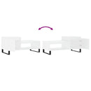 vidaXL fehér szerelt fa dohányzóasztal 100 x 50 x 45 cm