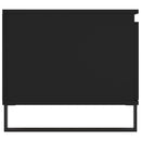 vidaXL fekete szerelt fa dohányzóasztal 100 x 50 x 45 cm