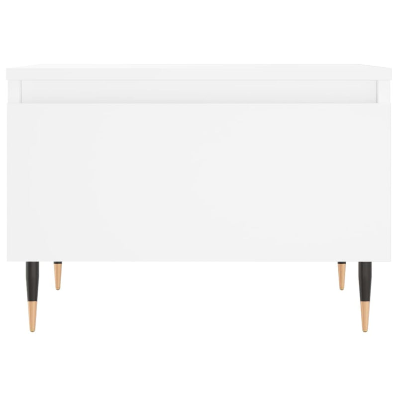 vidaXL 2 db fehér szerelt fa dohányzóasztal 50 x 46 x 35 cm