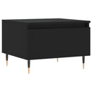 vidaXL 2 db fekete szerelt fa dohányzóasztal 50 x 46 x 35 cm