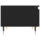 vidaXL 2 db fekete szerelt fa dohányzóasztal 50 x 46 x 35 cm