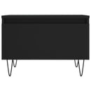 vidaXL 2 db fekete szerelt fa dohányzóasztal 50 x 46 x 35 cm