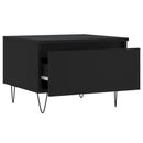 vidaXL 2 db fekete szerelt fa dohányzóasztal 50 x 46 x 35 cm