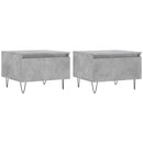 vidaXL 2 db betonszürke szerelt fa dohányzóasztal 50 x 46 x 35 cm