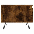 vidaXL 2 db füstös tölgy szerelt fa dohányzóasztal 50 x 46 x 35 cm