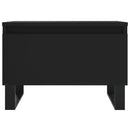 vidaXL 2 db fekete szerelt fa dohányzóasztal 50 x 46 x 35 cm