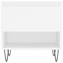 vidaXL 2 db fehér szerelt fa dohányzóasztal 50 x 46 x 50 cm