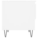 vidaXL 2 db fehér szerelt fa dohányzóasztal 50 x 46 x 50 cm