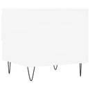 vidaXL 2 db fehér szerelt fa dohányzóasztal 50 x 46 x 50 cm