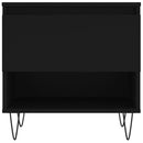 vidaXL 2 db fekete szerelt fa dohányzóasztal 50 x 46 x 50 cm