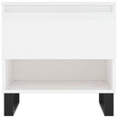 vidaXL 2 db magasfényű fehér szerelt fa dohányzóasztal 50 x 46 x 50 cm