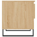 vidaXL 2 db sonoma tölgy szerelt fa dohányzóasztal 50x46x50 cm