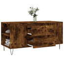 vidaXL füstös tölgy színű szerelt fa dohányzóasztal 102x44,5x50 cm