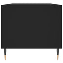 vidaXL fekete szerelt fa dohányzóasztal 90 x 49 x 45 cm