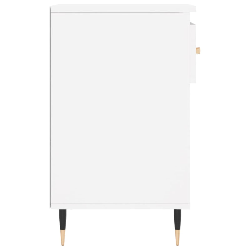 vidaXL fehér szerelt fa cipősszekrény 102x36x60 cm