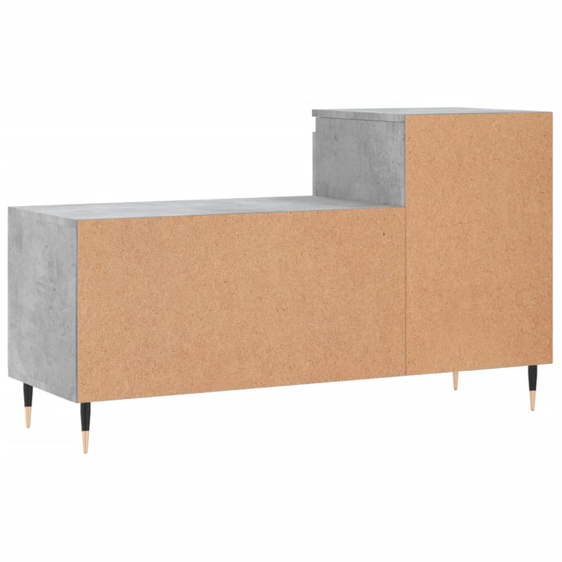 vidaXL betonszürke szerelt fa cipőszekrény 102x36x60 cm