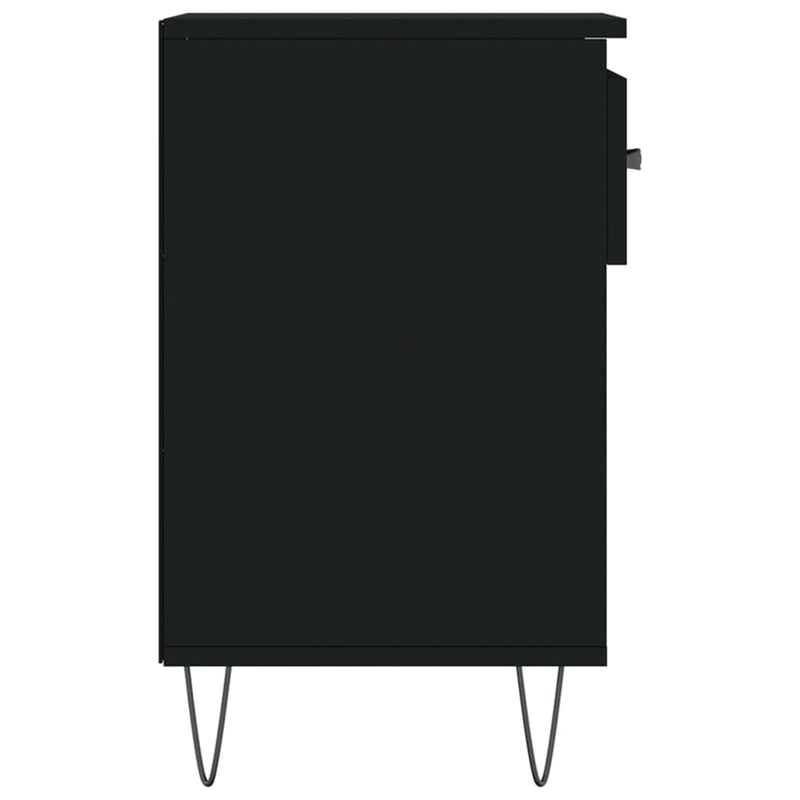 vidaXL fekete szerelt fa cipősszekrény 102x36x60 cm