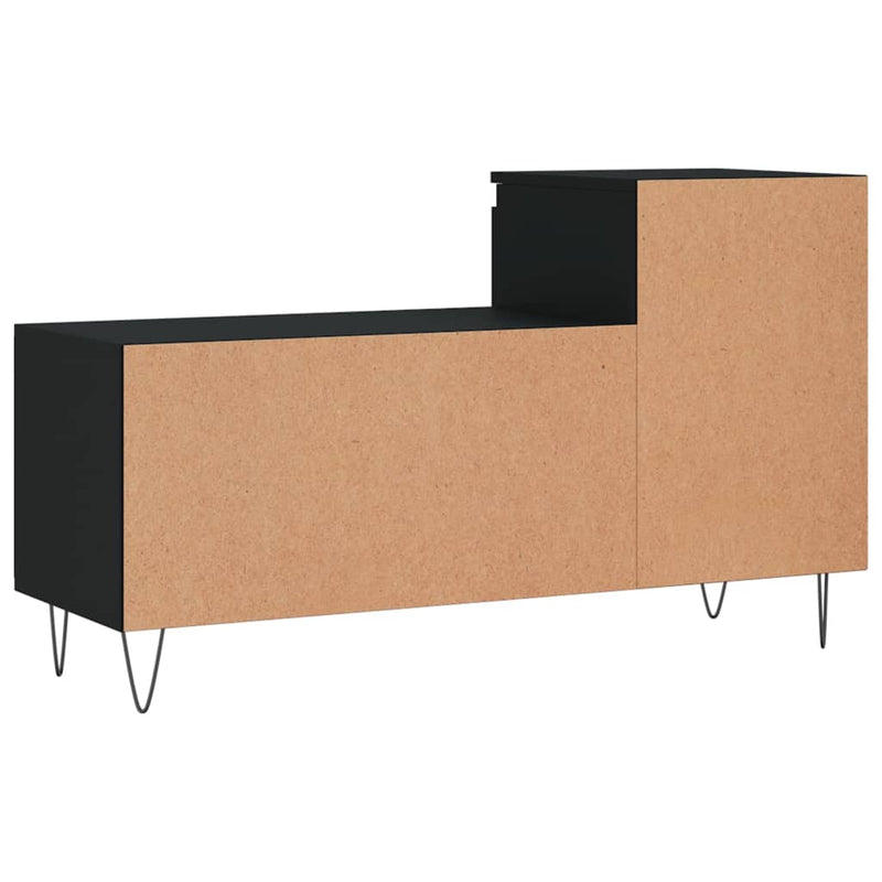 vidaXL fekete szerelt fa cipősszekrény 102x36x60 cm