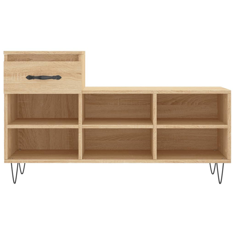 vidaXL sonoma tölgy színű szerelt fa cipőszekrény 102x36x60 cm