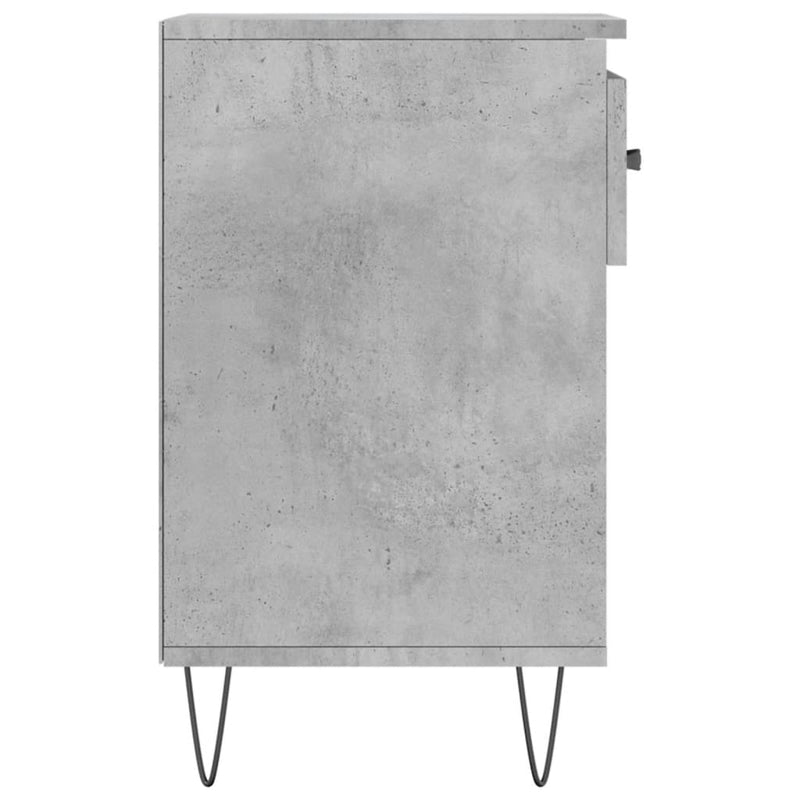vidaXL betonszürke szerelt fa cipőszekrény 102x36x60 cm