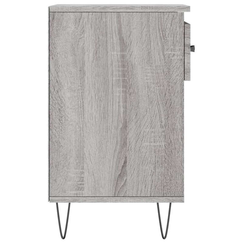 vidaXL szürke sonoma színű szerelt fa cipősszekrény 102x36x60 cm